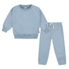 Gerber Baby Boys Toddler 2-Piece Fleece Sweatshirt And Jogger Set, Blue Solid, 4T