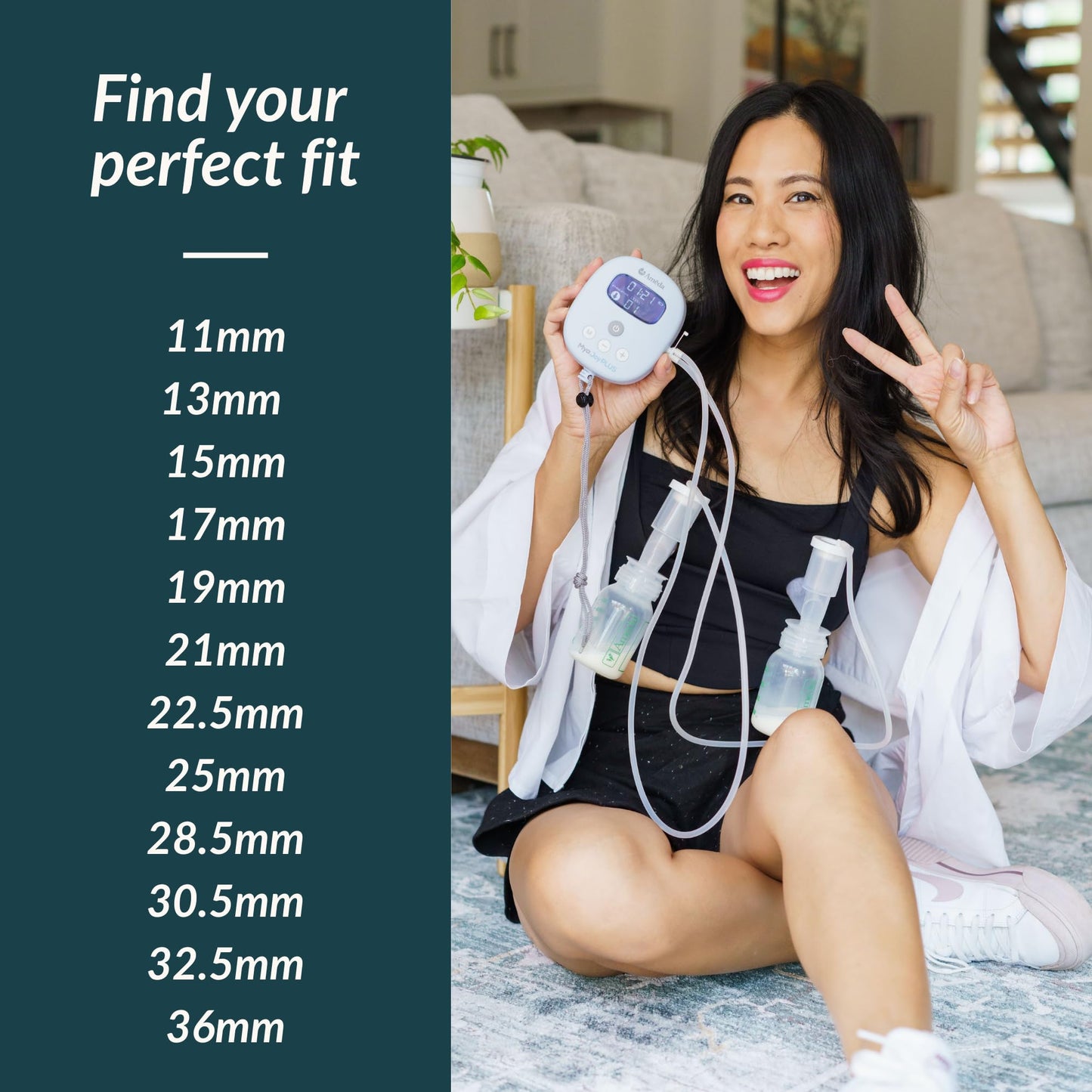 Ameda Customfit Breast Pump Flange | 28.5Mm | Medium | Ameda Pump Parts | Works With Hygienikit And Mya Joy, Mya Joy Plus And Pe