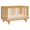 babyletto Hudson 3-in-1 Convertible Baby Crib with Wooden Toddler Bed & Daybed Conversion - Easy to Assemble & GREENGUARD Gold C