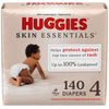 Huggies Size 4 Diapers, Skin Essentials Baby Diapers, Size 4 (22-37 Lbs), 140 Count (2 Packs Of 70)