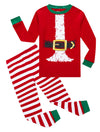 Kikizye Little Girls Boys Christmas Elf Pajamas Children Long Sleeve Cotton Pjs Kids Xmas Jammies Size 7