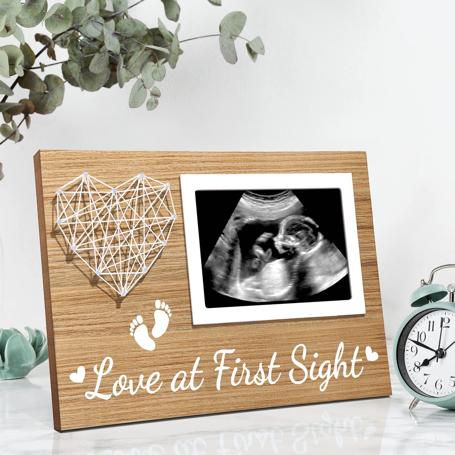 New Mom Gifts Baby Ultrasound Picture Frame Sonogram Keepsake Frame, Pregnancy Gifts For First Time Mom Dad, Pregnancy Announcem