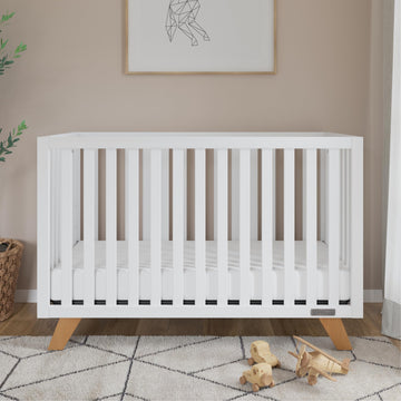 Child Craft Soho 4-In-1 Convertible Crib, Baby Crib Converts To Day Bed, Toddler Bed And Full Size Bed, 3 Adjustable Mattress Po