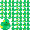 Deekin 100 Pcs Mental Health Rubber Duck Mental Health Awareness Green Ribbon Rubber Duck Mental Health Gifts Duck for Friend Fa