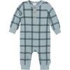 Gerber Modern Moments Baby Boys' Henley Romper, Plaid, 18 Months