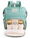 House Of Quirk Baby Diaper Bag Maternity Backpack (Green)
