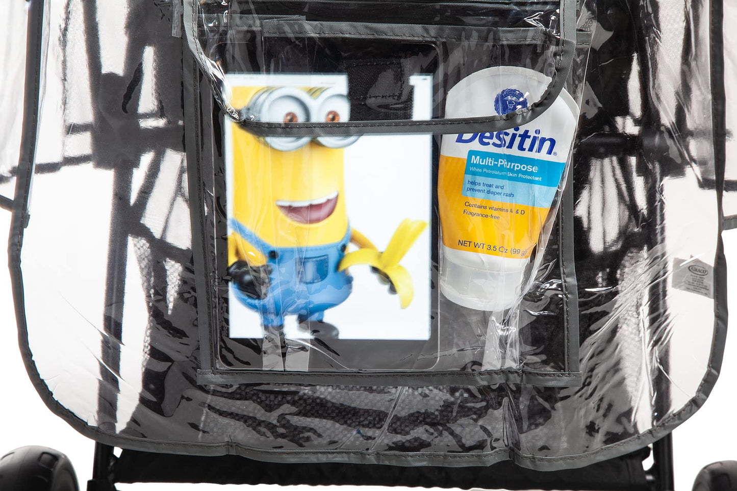 Graco Universal Infant Travel System Rain Cover, Baby Car Seat Stroller Weather Shield, Waterproof Plastic Carseat Canopy, Winte