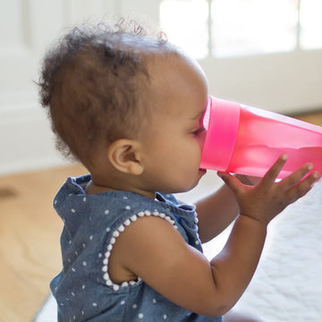 Dr. Brown'S Milestones Cheers 360 Training Cup For Toddlers & Babies, Leak-Free Sippy Cup, Pink & Turquiose, 10 Oz/300Ml, 2 Pack