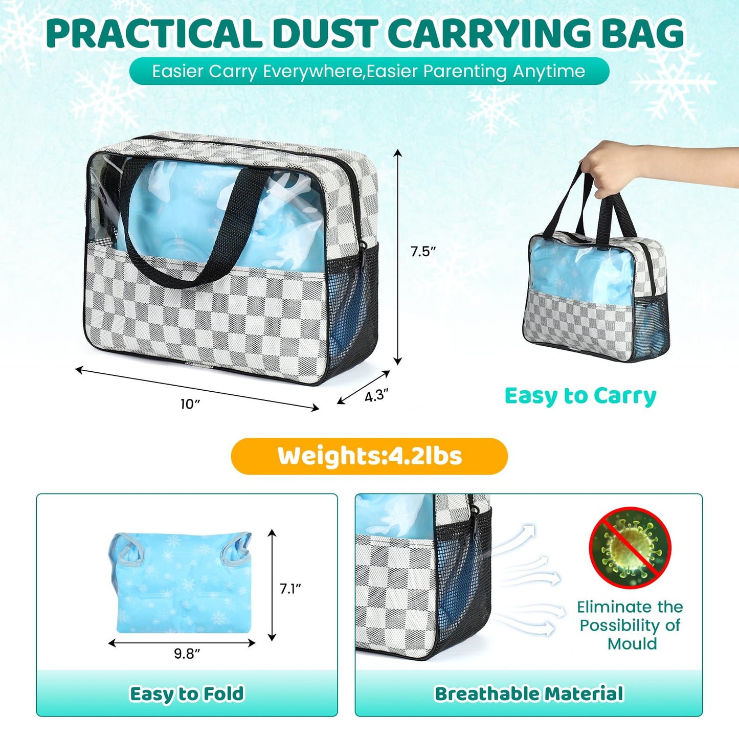 Orzbow Car Seat Cooler Pad For Toddler, Reversible Stroller Cooling Pad Liner - Universal Baby Cooling Pad, Summer Car Seat Gel