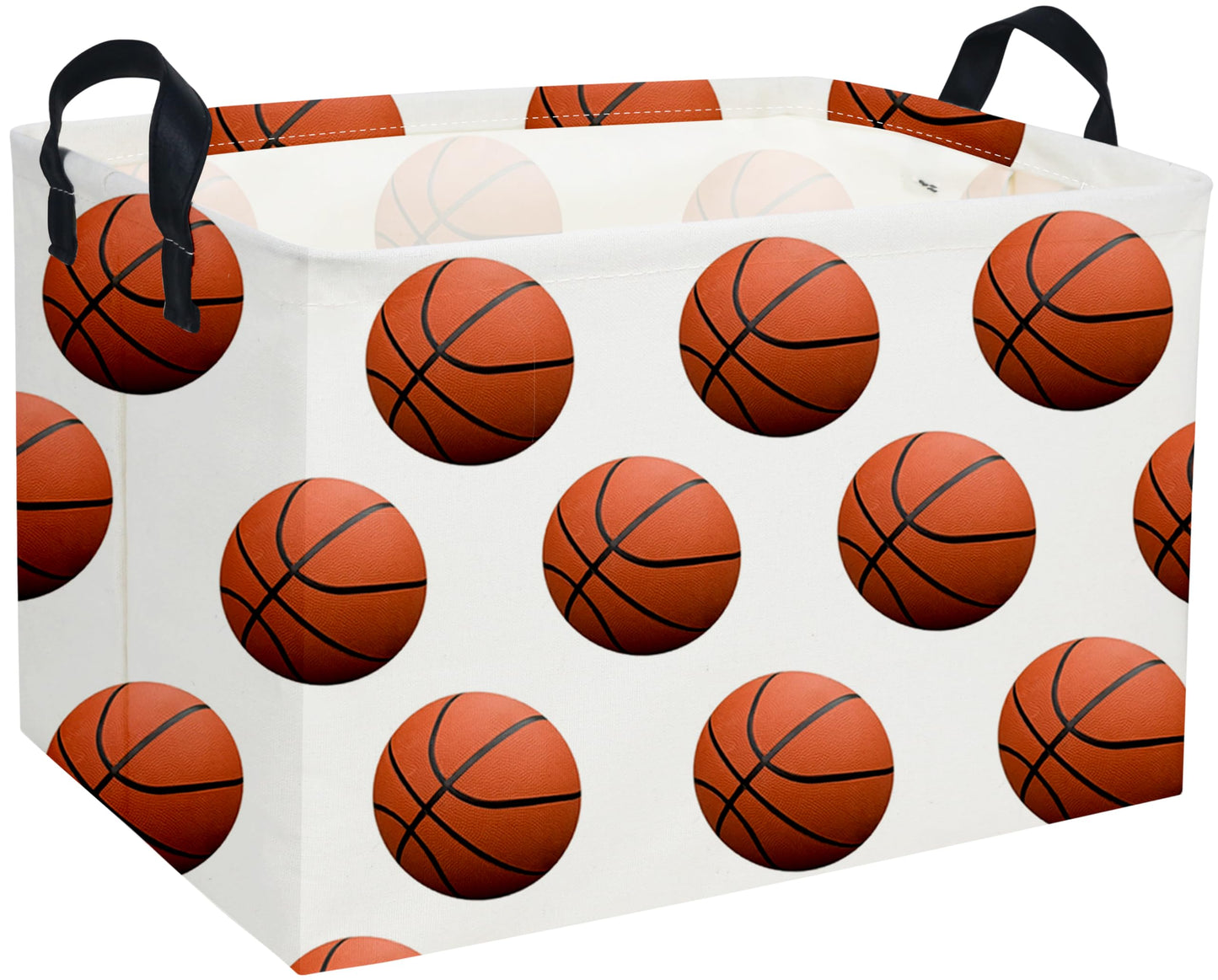 DDBASKET Rectangular Basketball Baskets Gift Basket Empty Kids Storage Bins Baby Boy Basket Kids Toy Storage Bin Organizer Box B