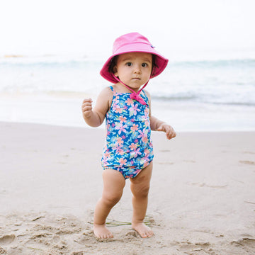 Breatheasy Bucket Sun Protection Hat-Hot Pink-2T/4T