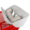 Soft Pillow Attached 2-In-1 Shopping Cart And High Chair Cover For Baby, Cotton Padded Cart Cover, Fold'N Roll Style, Portable W
