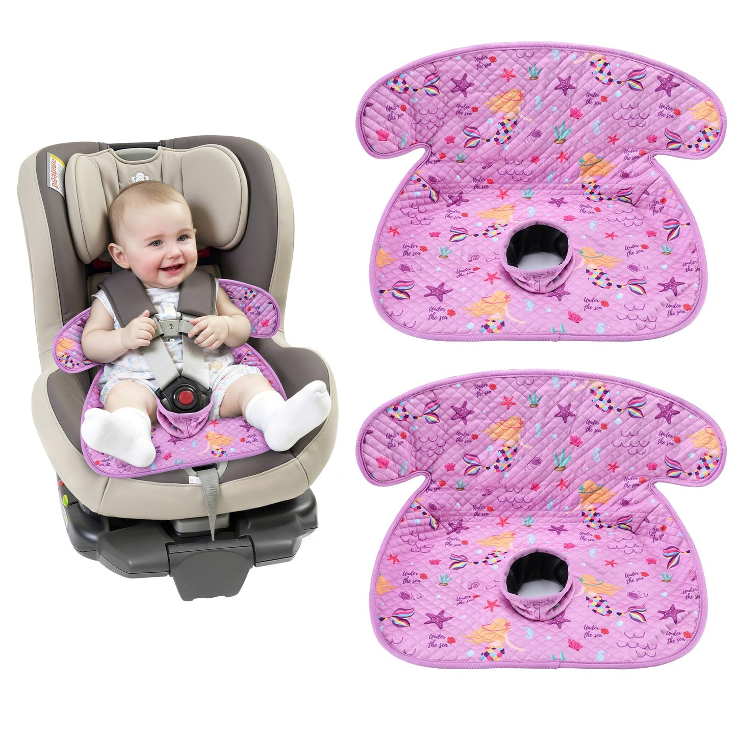 LITTOBEBE Car Seat Protector Cover, Waterproof Soft Piddle Pads for Toddlers & Baby Carseat, Travel-Friendly Universal Washable