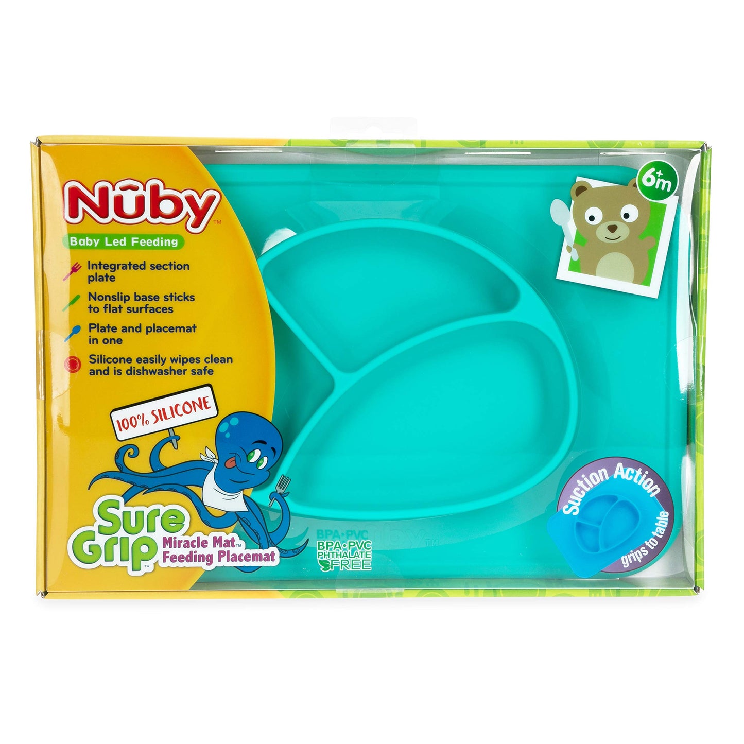 Nuby Sure Grip Miracle Mat, Aqua