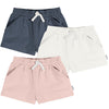 Gerber Baby Girls' 3-Pack Knit Shorts, White