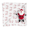 Mud Pie Muslin Christmas Swaddle And Rattle, Santa