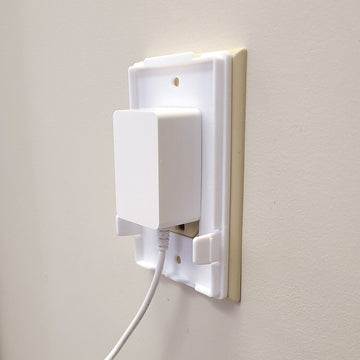 Dreambaby Extra-Large Dual Fit Outlet Plug Cover - Electrical Socket Guard For Standard And Decora - White - Model L945