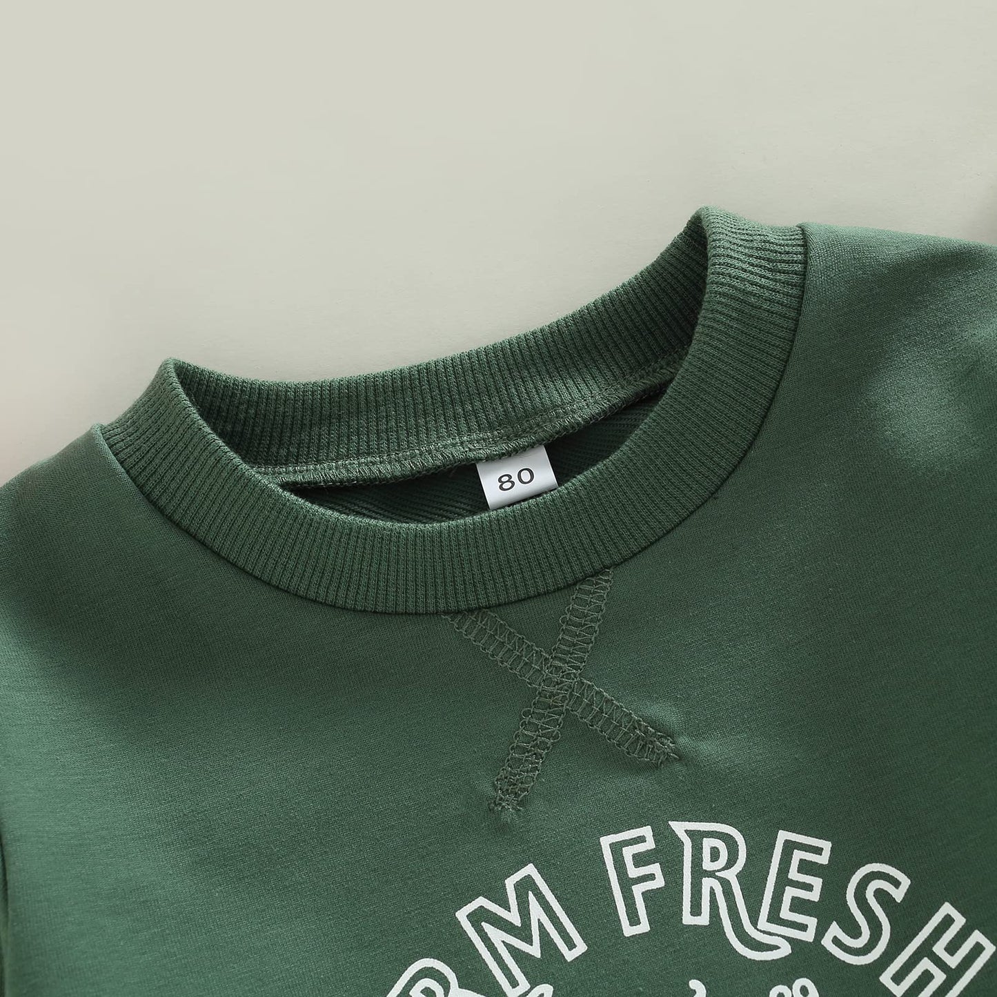 Mozikqin Toddler Baby Christmas Outfit Girl Boy Crewneck Sweatshirt Letter Print Long Sleeve Sweater Shirt Fall Clothes (Christm