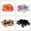 400Pcs Baby Toddler Hair Ties, Elastic Hair Rubber Bands For Girls, 17 Colors Candy Cotton Toddler Hair Accessories, Small Soft