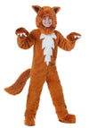 Fun Costumes Adorable Child Fox Halloween Costume | Soft Shearling Faux Fur Jumpsuit For Play Pretend Orange