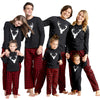 Iffei Matching Family Pajamas Sets Christmas Pj'S With Deer Long Sleeve Tee And Plaid Pants Loungewear 6-7 Years