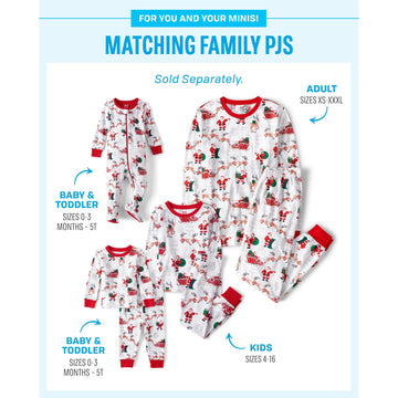 The Children'S Place Group 1-Family Matching, Christmas Pajama Sets, Cotton, Santa Sleds