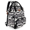 Wrangler Backpack Organized Travel Baby Bag With Stroller Strap Aztec Black