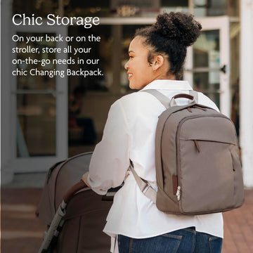 Uppababy Changing Backpack/Multiple Storage Compartments/Stroller Strap Attachment/Bottle Insulator And Changing Pad Included/An