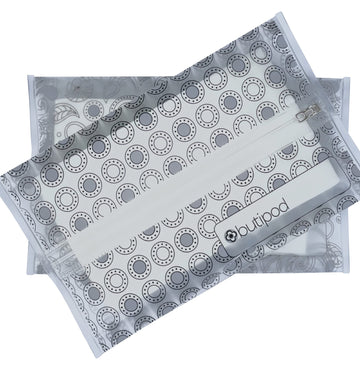 Butipods Reusable Travel Wipes Case - Portable Moisture-Retaining Pouch, Slim Holder, Convenient Container For Diaper Bag, Dispe