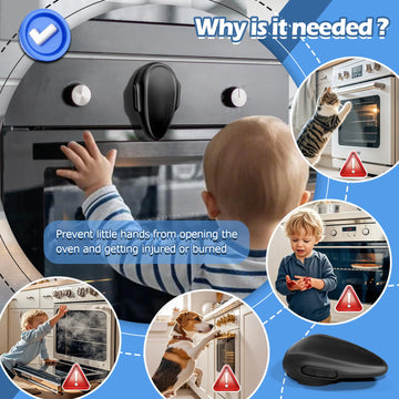 Mcotop Oven Lock Child Safety (2 Pack), Kitchen Safety Oven Door Lock For Babies & Kids, Stove Child Proof, Childproof Oven Lock