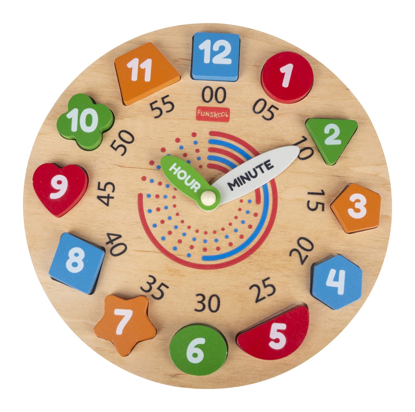 Giggles - My Clock, Shape Sorting Clock Puzzle, Teaches Time, Shapes And Numbers Preschool Toys (3 Years & Above, Multicolour)