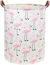 Ddbasket Flamingo Pink Laundry Hamper Baby Girl Laundry Basket Kids Toy Storage Bins Nursery Hamper For Girls Room Decor Bedroom