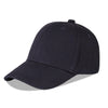 Langzhen Cotton Outdoor Toddler Girls Boys Plain Baseball Cap Baby Infant Structured Adjustable Hat For Kids Sun Hat (S-Black)