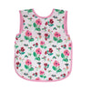 Bapronbaby Eric Carle Pink Floral Caterpillar Bapron - No Neck Tie Safer Bib For Baby & Toddler - Soft Waterproof Stain Resistan