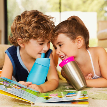 Munchkin Simple Clean Toddler Sippy Cups, Spill Proof, 10 Ounce, Blue/Green