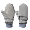 American Trends Winter Mittens For Kids Snow Gloves Toddler Mittens Toddler Ski Gloves Warm Mittens Pure Grey M(Fits 5-10 Years)