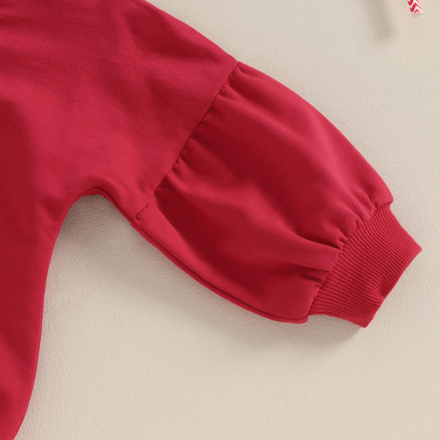 Yingisfitm Newborn Baby Girl Valentines Day Clothes Long Sleeve Onesie Bubble Romper Fall Winter Cute Outfits (Puff Sleeve Red,