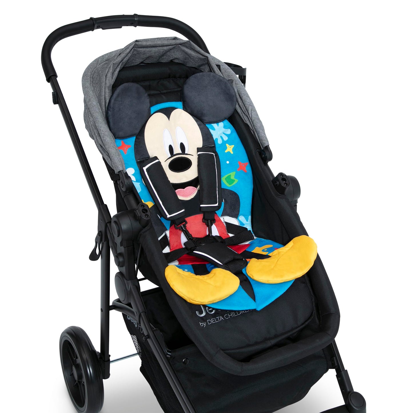 Mickey Mouse Stroller Seat Pad By Delta Children - Universal Stroller Seat Cushion/Liner For Infants And Toddlers - Machine Wash