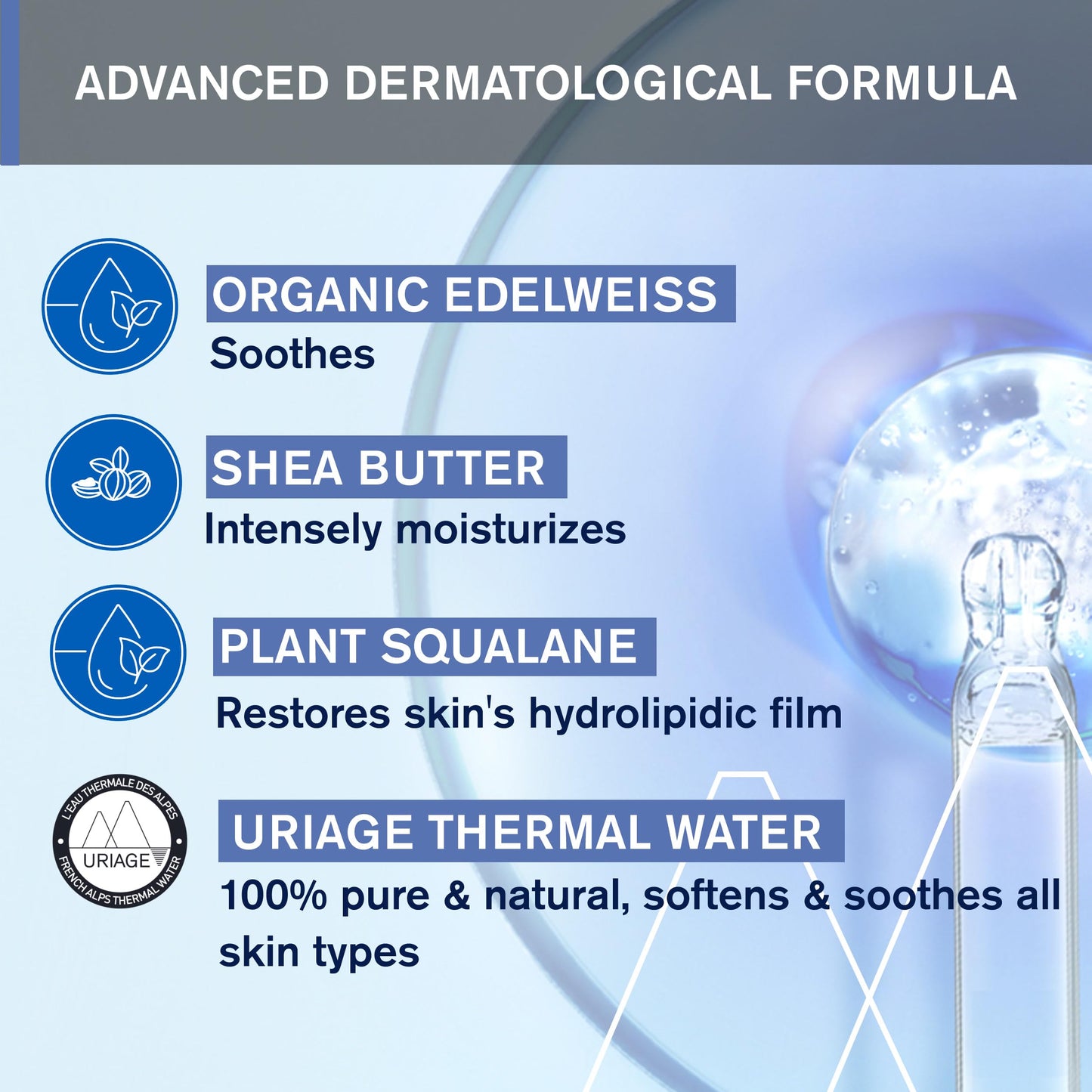 Uriage Baby 1St Moisturizing Cream With Organic Edelweiss & Shea Butter | Hydrates & Prevents Dryness, Fast-Absorbing, Non-Stick