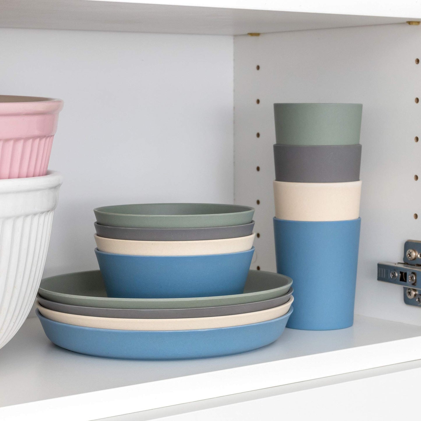 Weesprout Bamboo Toddler Cups - 4 Pc Set (10 Fl Oz), Organic & Non-Plastic Cup Pack For Toddlers, Big Kids Or Baby, Natural