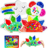 4-Pack Color Sorting Sensory Toys for Toddlers Ages 3+ Montessori Travel Toys Calm Down Toy for Preschool | Flower, Porcupine, C