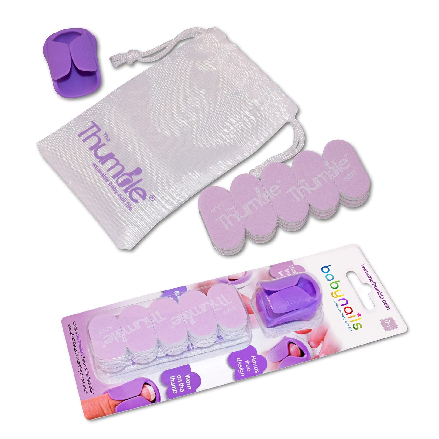 Baby Nailsa - The Wearable Baby Nail File I New Baby Standard Pack - Baby Nail Care Set For Newbornas