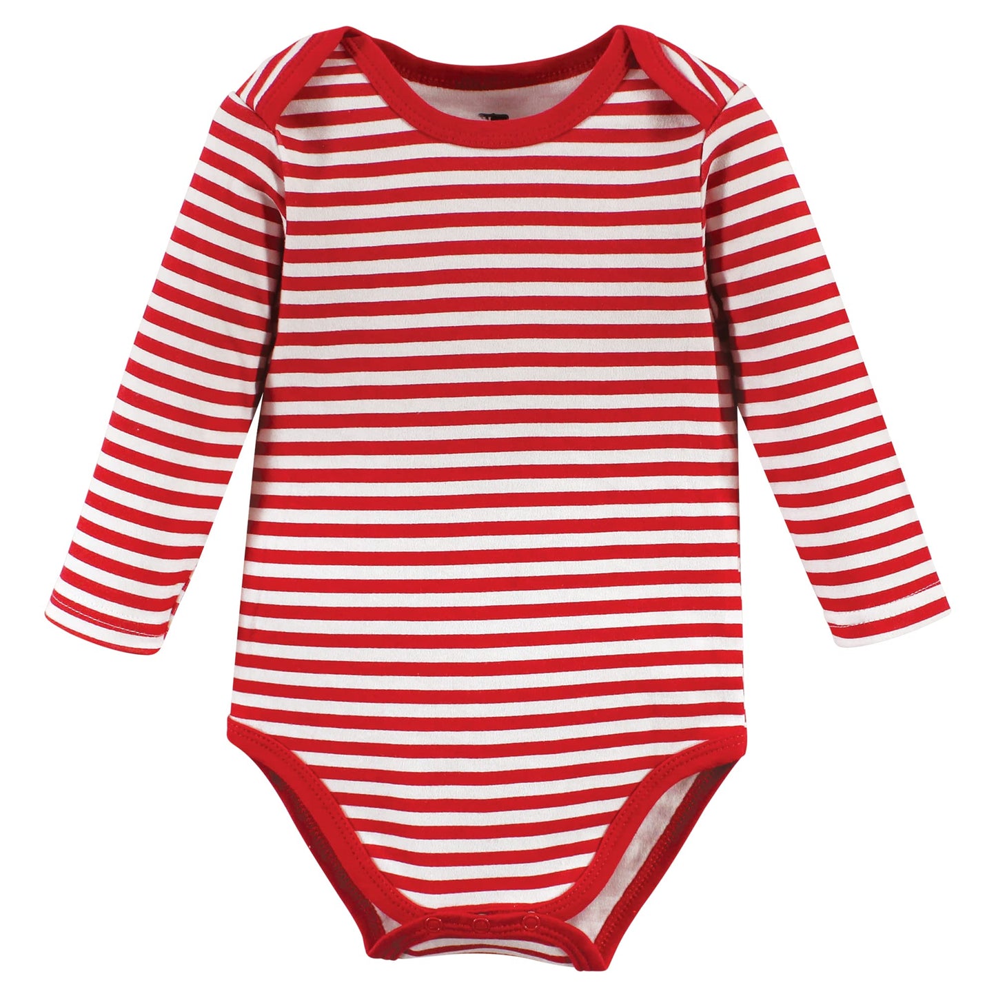 Hudson Baby Unisex Baby Cotton Long-Sleeve Bodysuits, Christmasaurus, 0-3 Months