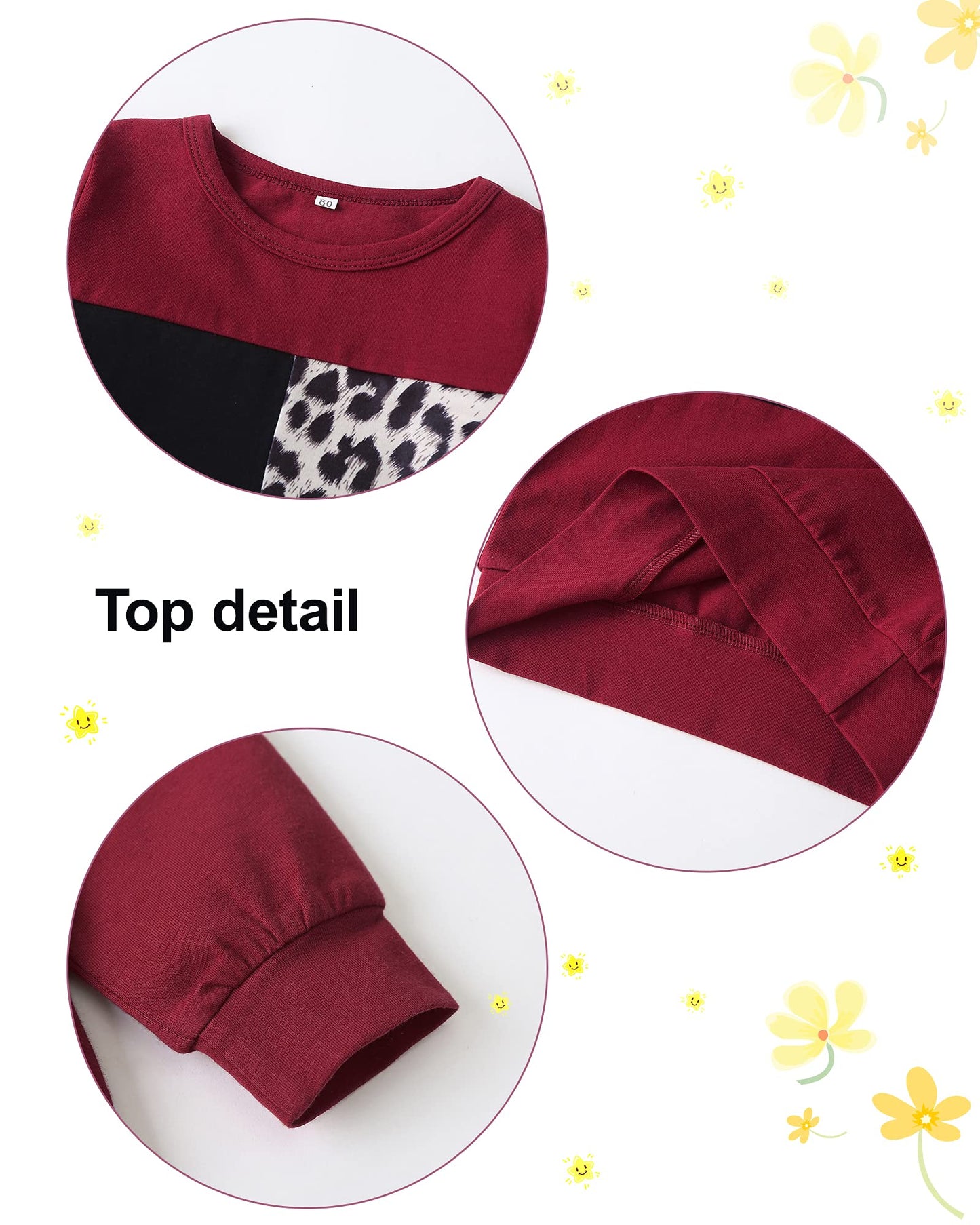 Yallet Toddler Girls Clothes,Baby Girl Fall Outfits Pink Sweatsuit 2 Sets