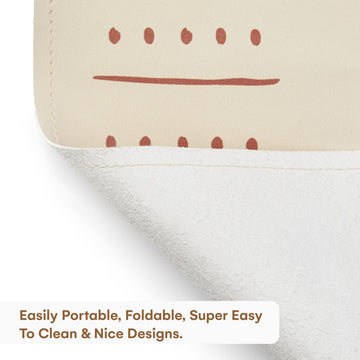 CHILDLIKE BEHAVIOR Vegan Leather Baby Changing Pad- Wipeable Portable changing Pad for Babies- Perfect for Travel-Foldable and W