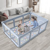 besuhot Baby Playpen Baby Playard Large playpen 74 x 50 inch, Playpen for Babies and Toddlers with Gate, Safety Baby Activity Ce