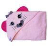 Hooded Towel Absorbent,Pink Mouse Extra Large 40'X 30' By Frenchie Mini Couture