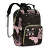 Custom Diaper Bags for Girls, Personalized Diaper Bag Butterfly Customized Mommy Diaper Bags Shoulder Casual Daypack Bag for Mom