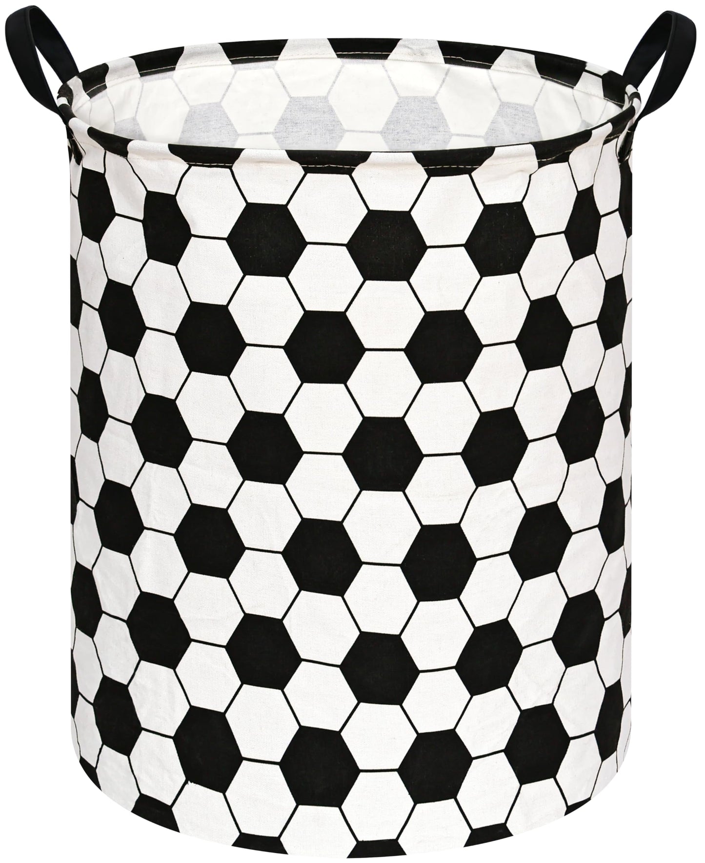ACMUUNI 19.7 Inch Round Laundry Clothes Hamper Laundry Basket with Handles,Storage Organizer Bins Laundry Gift Basket for Room,
