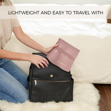 Beautiful Portable Baby Changing Pad - Wipeable And Easy To Clean Diaper Changing Mat - The Perfect Waterproof Vegan Leather Pad